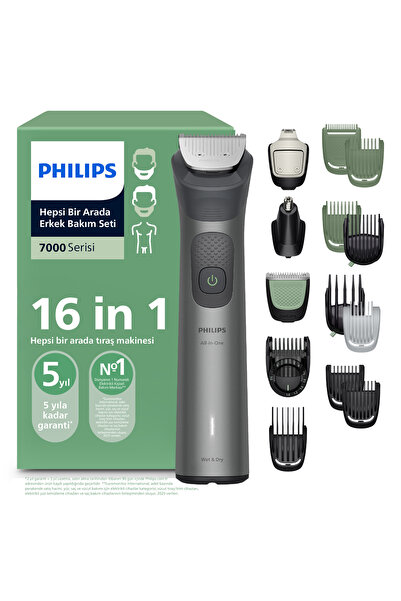 Philips 7000Serisi 16in1, Erkek Bakım Seti,Yüz/Saç/Vücut/Sakal Tıraş Makinesi...