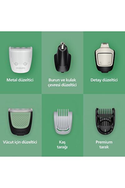 Philips 7000Serisi 15in1, Erkek Bakım Seti,Yüz/Saç/Vücut/Sakal Tıraş Makinesi, Islak&Kuru, MG7935/15
