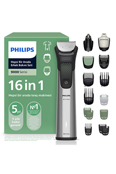 Philips 9000Serisi 16in1, Erkek Bakım Seti,Yüz/Saç/Vücut/Sakal Tıraş Makinesi...