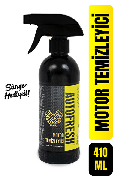 AutoFresh Oto Susuz Araç Motor Yağ Kir Temizleyici Ve Parlatıcı 410 ml (SÜNGE...
