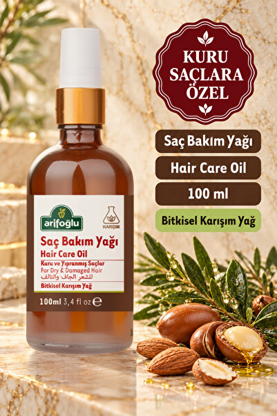 Arifoğlu Saç Bakım Yağı (Kuru ve Yıpranmış Saçlar) 100ml – Doğal Yağ Kompleks...