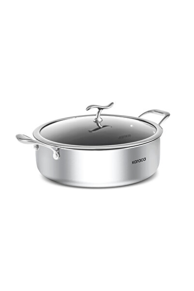 Karaca Plasma Steel 316+ 3Ply Yanmaz Yapışmaz Çelik Karnıyarık Pilav Tenceres...