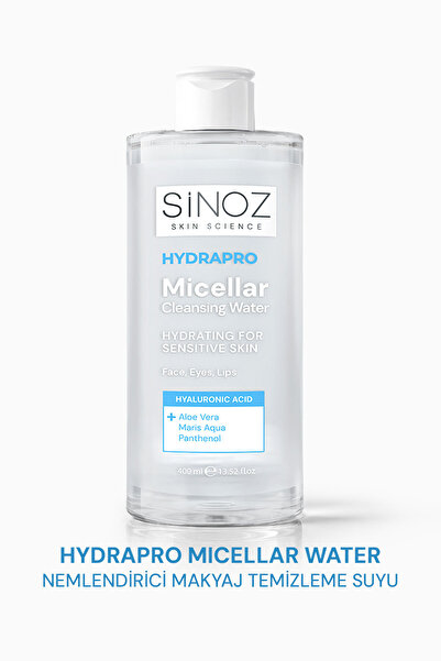 SİNOZ Hydrapro Hassas Ciltler İçin Nemlendirici Micellar Makyaj Temizleme Suy...