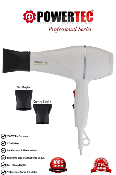 POWERTEC TR-501 Profesyonel Renkli Fön Makinesi