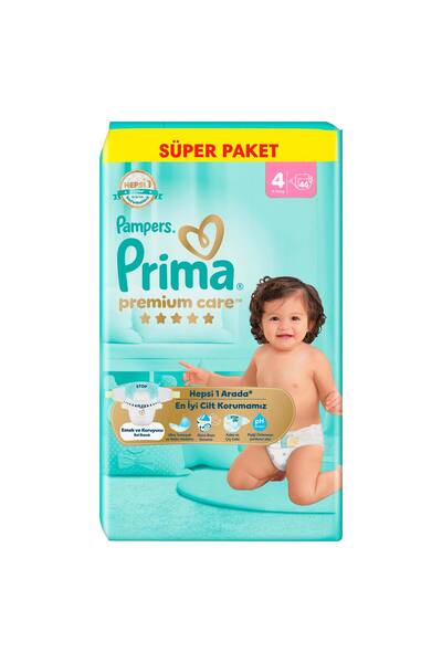 Prima Premium Care Süper Paket 4 Numara 46 Adet Bebek Bezi