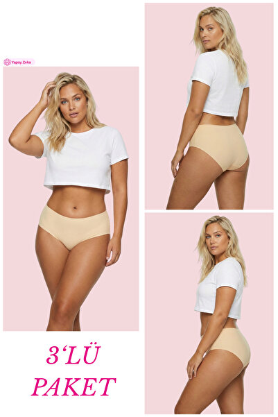 Newlilla 308 High Waist Women's Seamless Laser Bato Panties Pack
