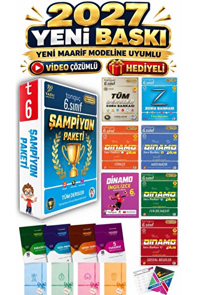 Tonguç Yayınları Tonguç 6.sınıf Şampiyon Paket Tüm Dersler Soru Bankası Seti ...