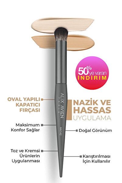 Alix Avien Oval Yapılı Kapatıcı Fırçası - Round Brush AA142