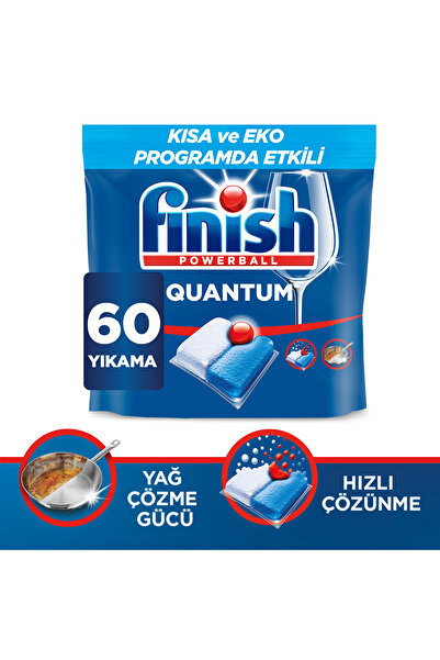 Finish Quantum 60 Tablet Bulaşık Makinesi Deterjanı
