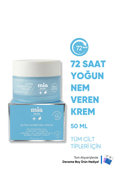 mia klinika 72 Saat Etkili Su Bazlı Yoğun Nemlendirici Yüz Kremi