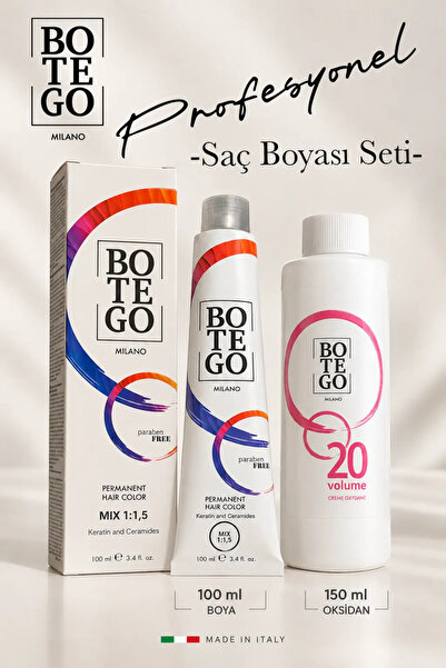 botegohair Profesyonel Krem Saç Boyası - 901 S Ekstra Küllü Süper Açıcı 100 m...