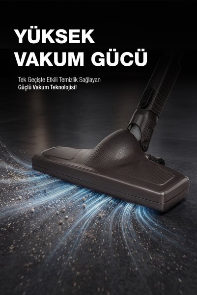 Fantom Provac P 5000 Cyclone Dikey Süpürge Antrasit