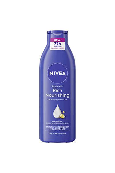 NIVEA Lapte de corp bogat și hrănitor pentru piele uscată, 250 ml