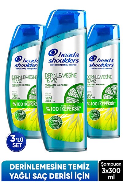 Head & Shoulders Derinlemesine Temiz Yağlanma Kontrolü Limon Şampuan 300 ml x...