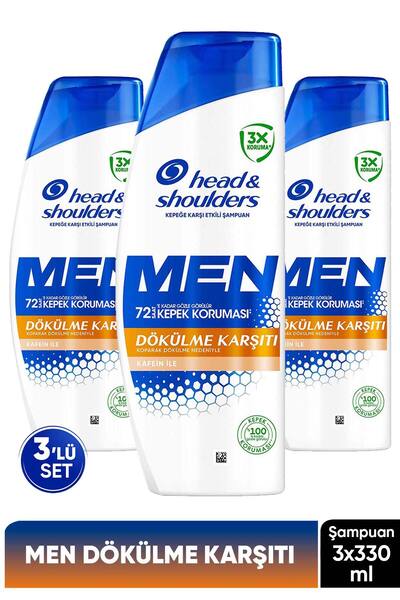 Head & Shoulders Men Dökülme Karşıtı Kafein ile Kepeğe Karşı Etkili Erkek Şam...