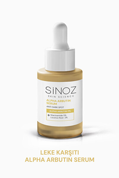 SİNOZ Koyu Leke Karşıtı Arbutin Yüz Bakım Serumu (Niacinamide 5% + Alpha Arbu...