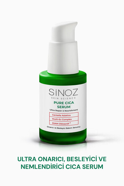 SİNOZ Pure Cica Ultra Onarıcı ve Besleyici Yüz Bakım Serumu 30 ml