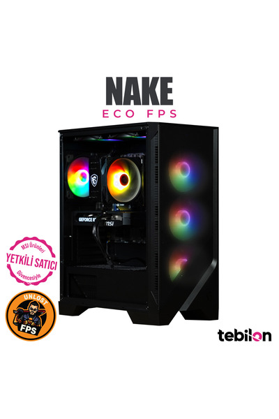 TEBİLON NAKE ECO I AMD RYZEN 9700X I MSI RTX 5060TI 8GB I MSI B840 I 16GB I 5...