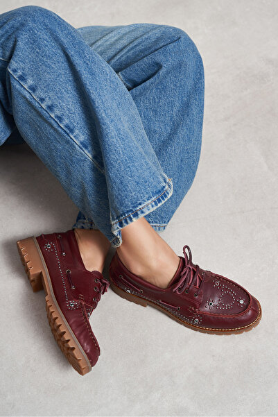 NİŞANTAŞI SHOES حذاء نسائي من نيكلاوس مصنوع من الجلد الطبيعي غير اللامع باللو...