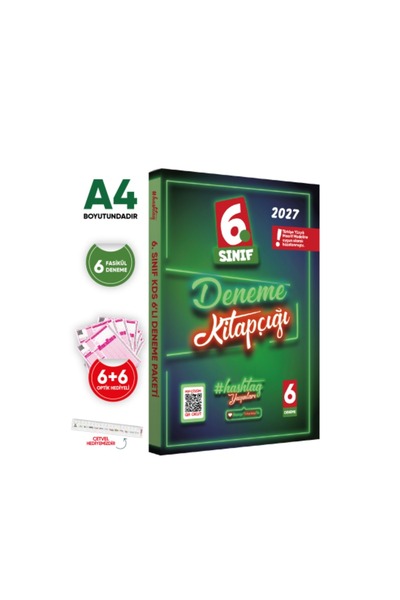 Karakutu Yayınları 2027 6.Sınıf #hashtag Kazanım Değerlendirme Sınavı 6lı SAR...