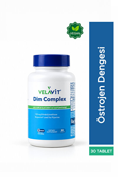Velavit V-Dim Complex Dim, Sülforafan ve Kalsiyum D-Glukarat İçeren Takviye 3...