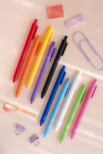 PAPERORA Kaco x Pure 0.5 mm Renkli Jel Kalem Seti (10 Renk)
