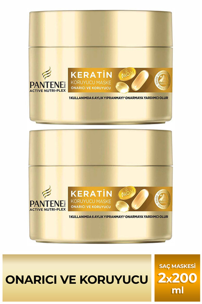 Pantene Onarıcı & Koruyucu, Yıpranmış Saçlar İçin Keratin Koruyucu Saç Bakım ...