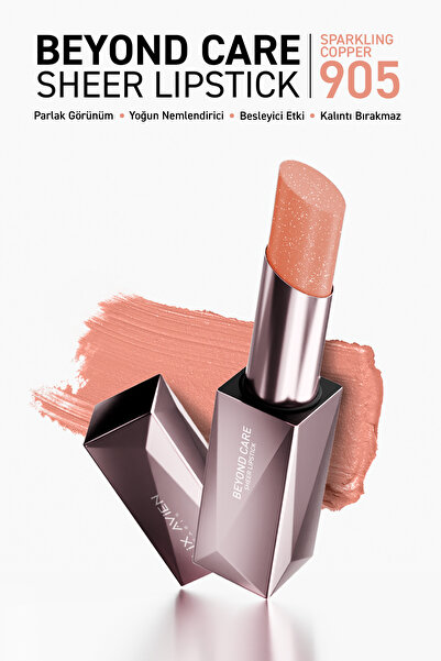 Alix Avien Beyond Care Sheer Lipstick 905 - Sparkling Copper - Yoğun Nemlendi...