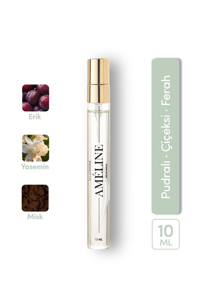ILLUSIONE Améline EDP Seyahat Boy Kadın Parfümü 10ml  | Pudramsı - Çiçeksi - ...