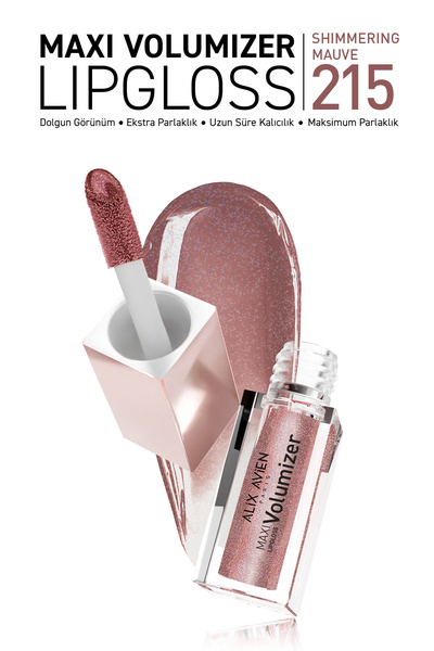 Alix Avien Maxivolumizer Lipgloss 215 - Shimmering Mauve - Kalıcı ve Nemlendi...