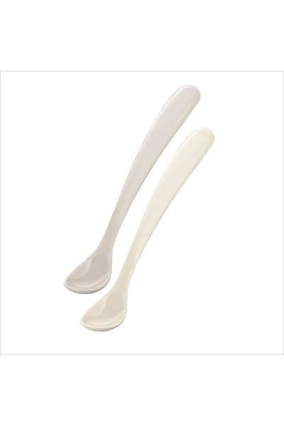 Mamajoo Ergonomik Beslenme Kaşık Seti Light Beige & Light Gray 6 Ay+ İkili - ...