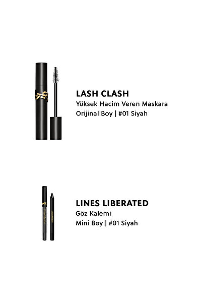 Yves Saint Laurent Mascara Lash Clash și Creion de ochi Mini Lines Liberated Set cadou de machiaj 3614275003313