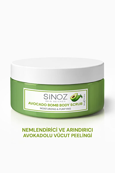 SİNOZ Avokado Bomb Nemlendirici ve Arındırıcı Vücut Peelingi 300 gr