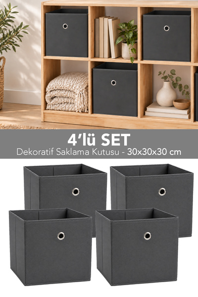 Meleni Home 4dílný organizér do skříně - Úložný box na hračky a prádlo, organ...