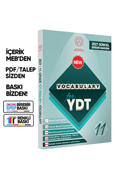 Karakutu Yayınları 2027 YDT MEBİ İngilizce 11.Sınıf Vocabulary Kelime Bilgisi...