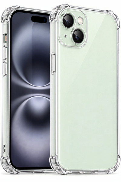 Fibaks iPhone 13 Kılıf Antishock Darbe Emici Kamera Korumalı Yumuşak Esnek Şe...