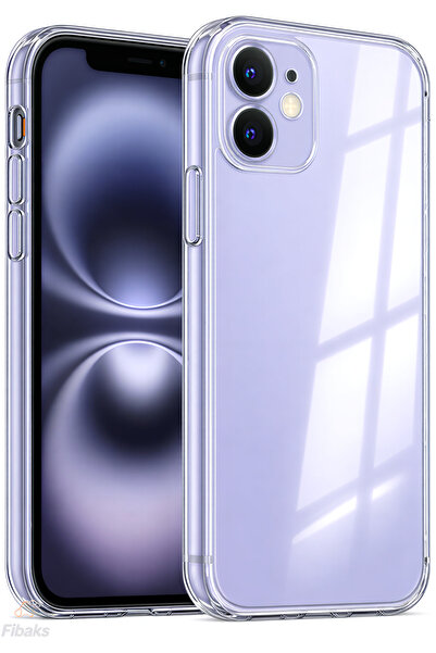 Fibaks iPhone 11 Kılıf Kamera Korumalı Yumuşak Şeffaf Ince Süper Silikon Kapak