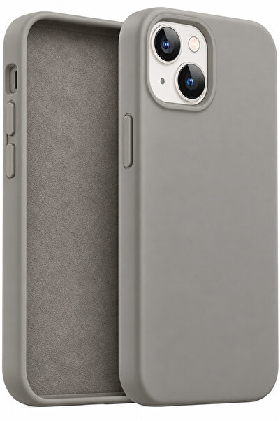 Fibaks iPhone 13/14 Kılıf Içi Kadife Lansman Silinebilir Renkli Yumuşak Silik...