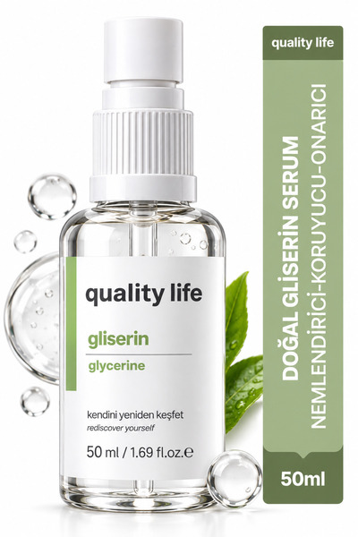 Quality Life Bitkisel Gliserin Yağı - Saf Doğal Gliserin Saç Bakım Serum ve Y...