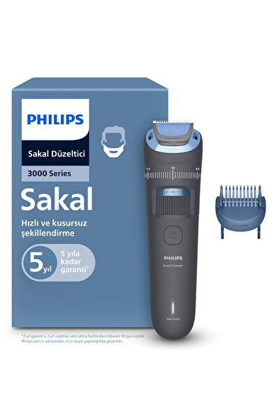 Philips Sakal Düzeltici, 20 Uzunluk, Kendiliğinden Bilenen Bıçaklar, Islak & Kuru Kullanım,BT3617/15