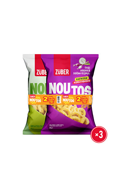 Züber Noutos Ekşi Krema ve Soğan 55g x 3 Adet + Yoğurt ve Mevsim Yeşillikleri...