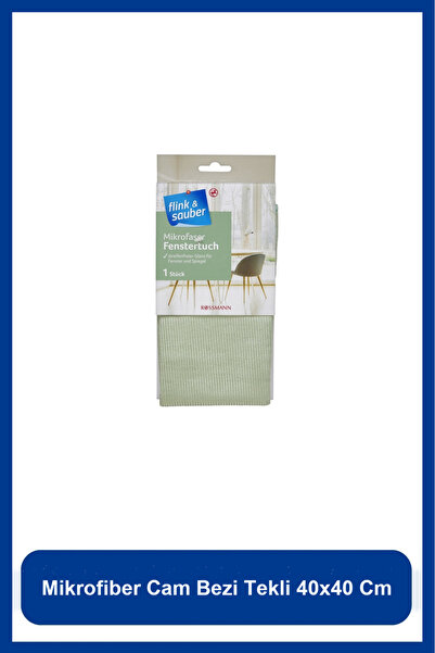 Flink Sauber Mikrofiber Cam Bezi Tekli 40x40 Cm