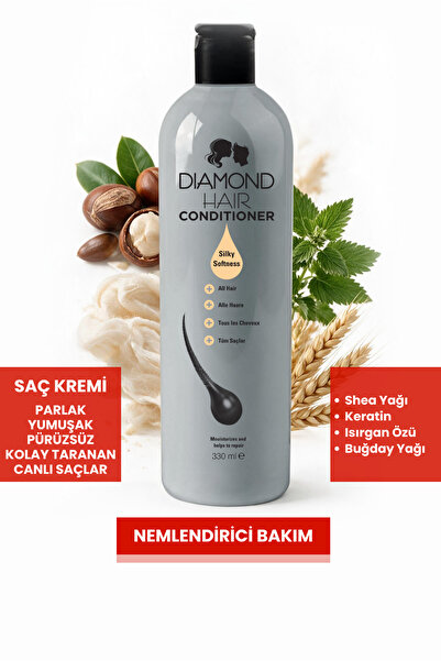 DIAMOND HAIR Saç Bakım Kremi - Nemlendirici, Yumuşatıcı, Parlaklık Verici - P...