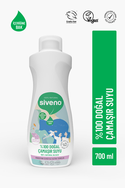 Siveno %100 Doğal Çamaşır Suyu Bitkisel Lavanta Çay Ağacı Tüm Yüzey ve Kumaşl...
