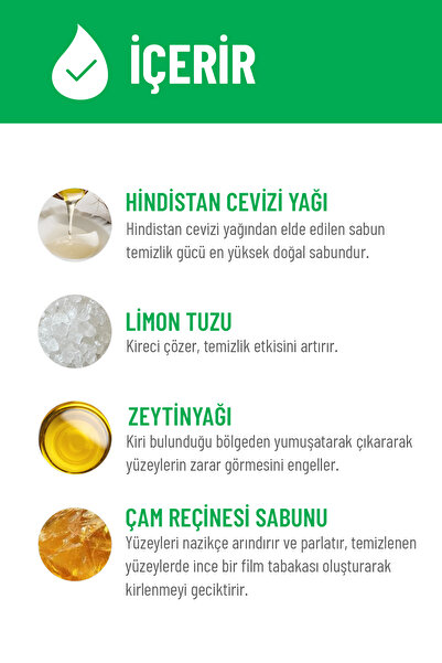 Siveno %100 Doğal Yüzey Temizleyici Bitkisel Leke Çıkarıcı Arındırıcı Mermer Fayans Ahşap Yüzeyler 500 ml