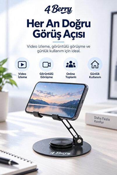 4 Berry K13 TELEFON TUTUCU STAND - GRI