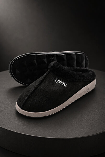 Modafırsat Men's Slippers Luxury Full Fur Inside Comfortable Groom Business O...