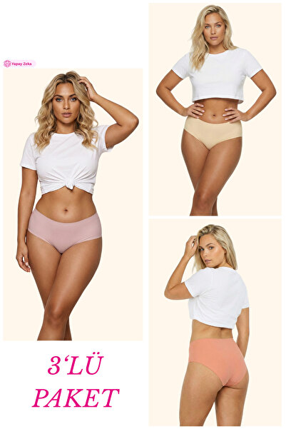 Newlilla 308 High Waist Women's Seamless Laser Bato Panties Pack