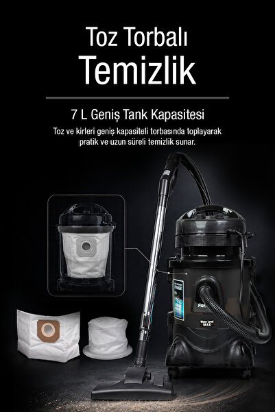 Fantom Robotix Cc-9500 2400 W Su Filtreli Halı Yıkama ve Leke Çıkartma Robotu