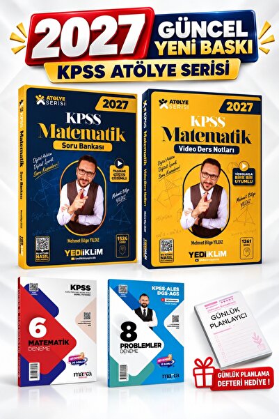 Yediiklim Yayınları 2027 KPSS Atölye Serisi Genel Yetenek Matematik Video Der...